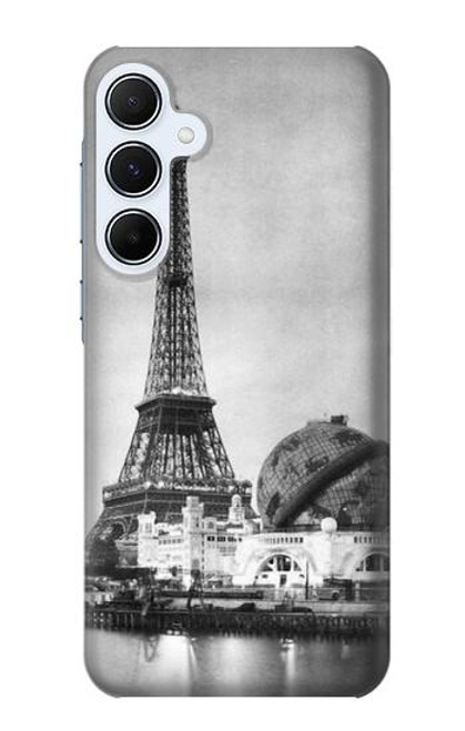 W2350 Old Paris Eiffel Tower Hard Case and Leather Flip Case For Samsung Galaxy A55 5G