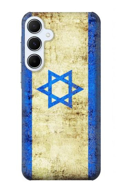 W2614 Israel Old Flag Hard Case and Leather Flip Case For Samsung Galaxy A55 5G