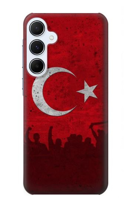 W2991 Turkey Football Soccer Hard Case and Leather Flip Case For Samsung Galaxy A55 5G