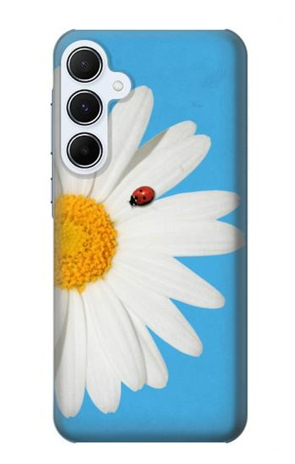 W3043 Vintage Daisy Lady Bug Hard Case and Leather Flip Case For Samsung Galaxy A55 5G