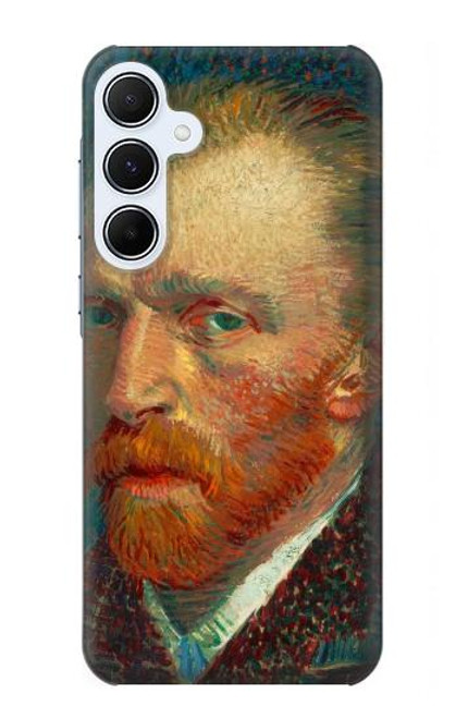 W3335 Vincent Van Gogh Self Portrait Hard Case and Leather Flip Case For Samsung Galaxy A55 5G