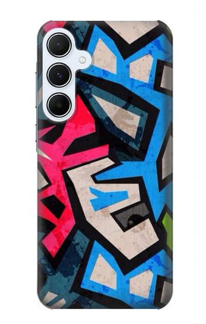 W3445 Graffiti Street Art Hard Case and Leather Flip Case For Samsung Galaxy A55 5G