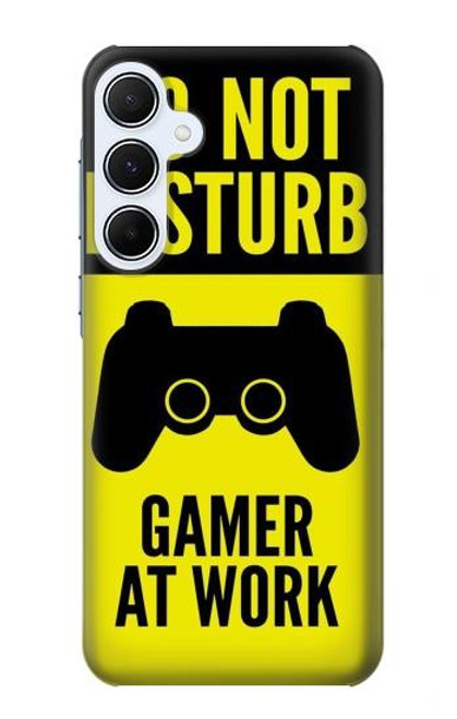 W3515 Gamer Work Hard Case and Leather Flip Case For Samsung Galaxy A55 5G