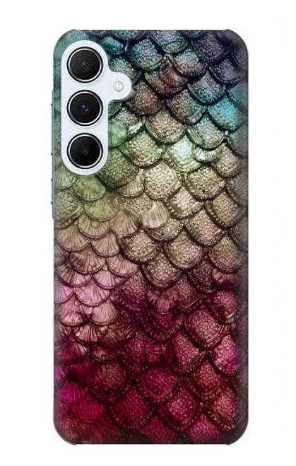 W3539 Mermaid Fish Scale Hard Case and Leather Flip Case For Samsung Galaxy A55 5G