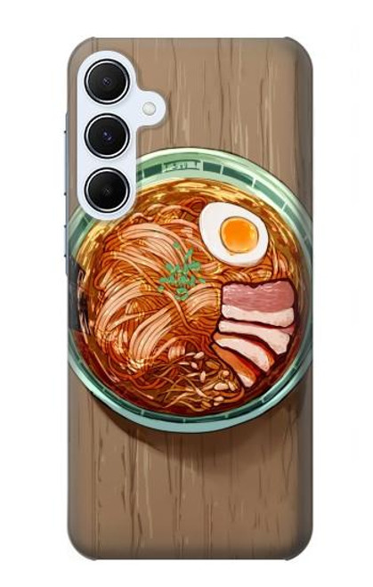 W3756 Ramen Noodles Hard Case and Leather Flip Case For Samsung Galaxy A55 5G