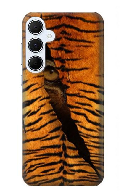 W3951 Tiger Eye Tear Marks Hard Case and Leather Flip Case For Samsung Galaxy A55 5G