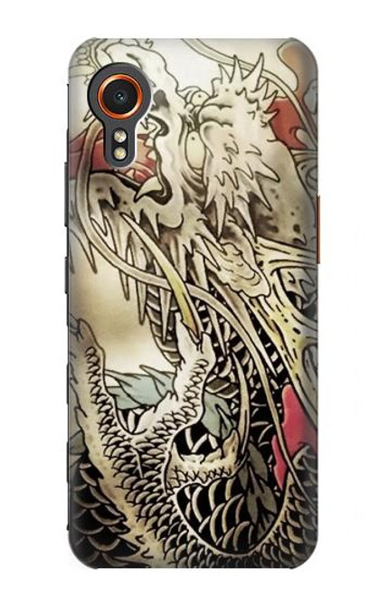 W0122 Yakuza Tattoo Hard Case and Leather Flip Case For Samsung Galaxy Xcover7