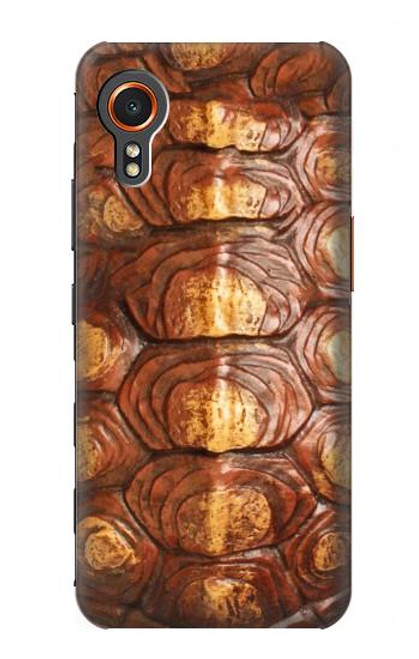 W0579 Turtle Carapace Hard Case and Leather Flip Case For Samsung Galaxy Xcover7