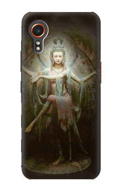 W0787 Guan Yin Hard Case and Leather Flip Case For Samsung Galaxy Xcover7