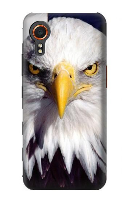 W0854 Eagle American Hard Case and Leather Flip Case For Samsung Galaxy Xcover7