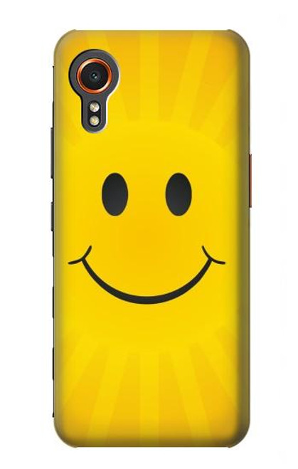 W1146 Yellow Sun Smile Hard Case and Leather Flip Case For Samsung Galaxy Xcover7