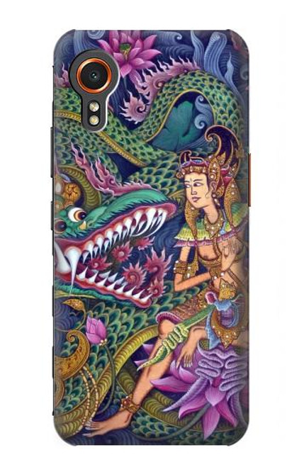 W1240 Bali Painting Hard Case and Leather Flip Case For Samsung Galaxy Xcover7