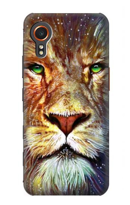 W1354 Lion Hard Case and Leather Flip Case For Samsung Galaxy Xcover7