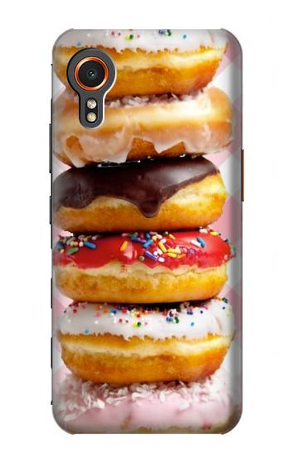 W2431 Fancy Sweet Donuts Hard Case and Leather Flip Case For Samsung Galaxy Xcover7