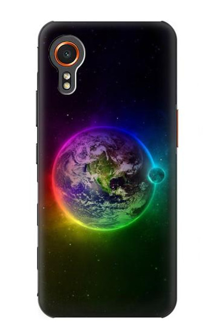 W2570 Colorful Planet Hard Case and Leather Flip Case For Samsung Galaxy Xcover7