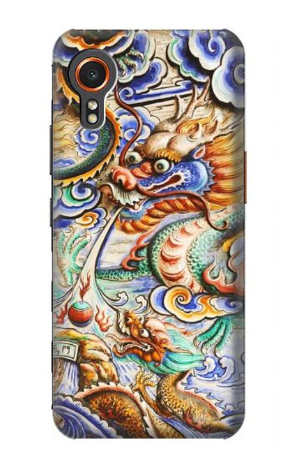 W2584 Traditional Chinese Dragon Art Hard Case and Leather Flip Case For Samsung Galaxy Xcover7