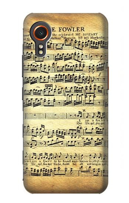 W2667 The Fowler Mozart Music Sheet Hard Case and Leather Flip Case For Samsung Galaxy Xcover7