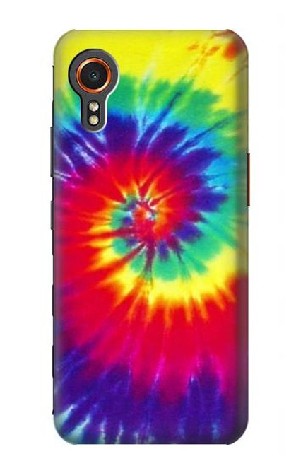 W2884 Tie Dye Swirl Color Hard Case and Leather Flip Case For Samsung Galaxy Xcover7