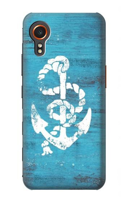 W3053 Marine Anchor Blue Hard Case and Leather Flip Case For Samsung Galaxy Xcover7