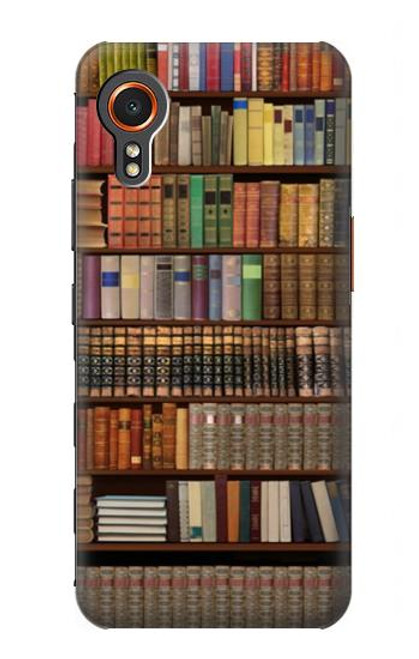 W3154 Bookshelf Hard Case and Leather Flip Case For Samsung Galaxy Xcover7
