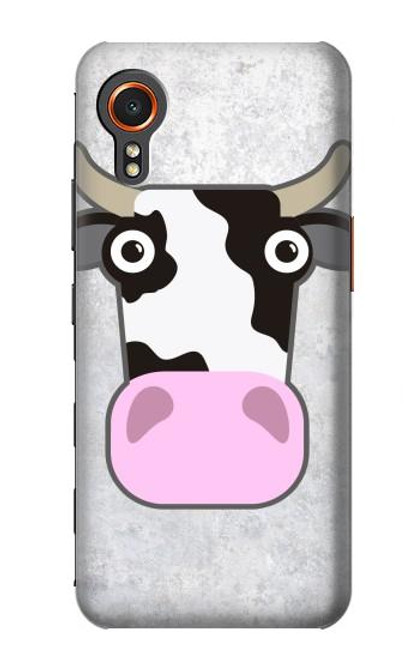 W3257 Cow Cartoon Hard Case and Leather Flip Case For Samsung Galaxy Xcover7
