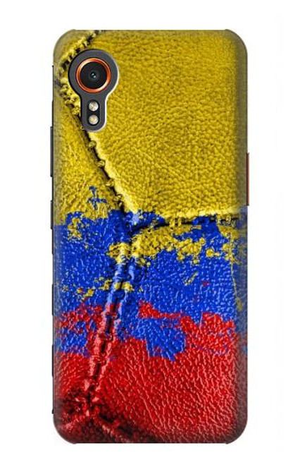 W3306 Colombia Flag Vintage Football Graphic Hard Case and Leather Flip Case For Samsung Galaxy Xcover7