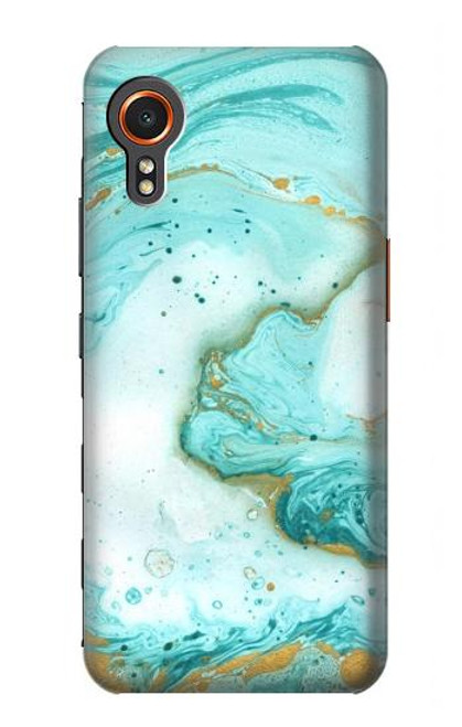 W3399 Green Marble Graphic Print Hard Case and Leather Flip Case For Samsung Galaxy Xcover7