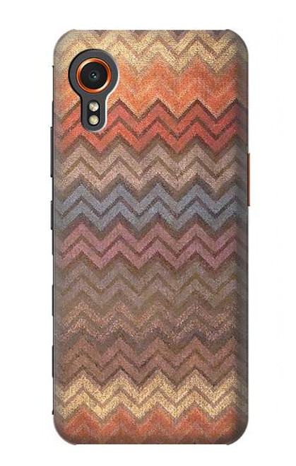 W3752 Zigzag Fabric Pattern Graphic Printed Hard Case and Leather Flip Case For Samsung Galaxy Xcover7