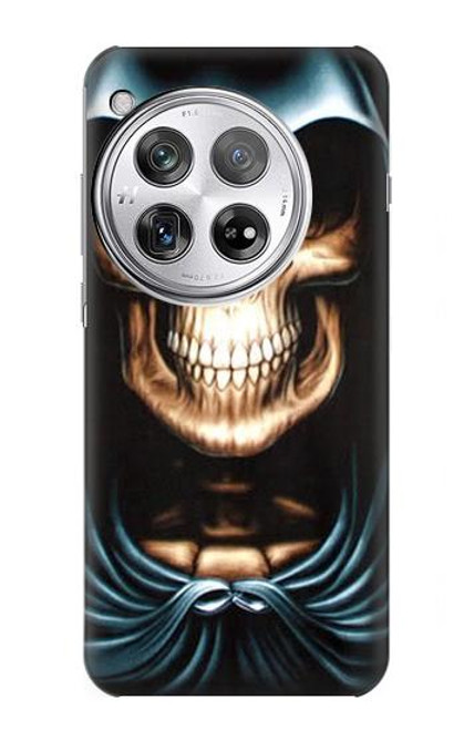 W0225 Skull Grim Reaper Hard Case and Leather Flip Case For OnePlus 12