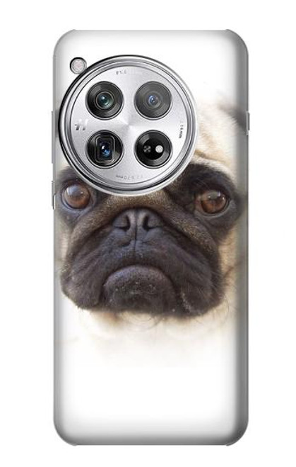 W1852 Pug Dog Hard Case and Leather Flip Case For OnePlus 12