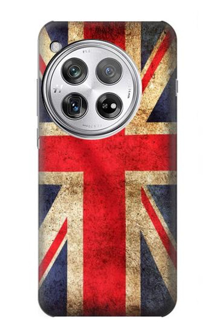 W2303 British UK Vintage Flag Hard Case and Leather Flip Case For OnePlus 12