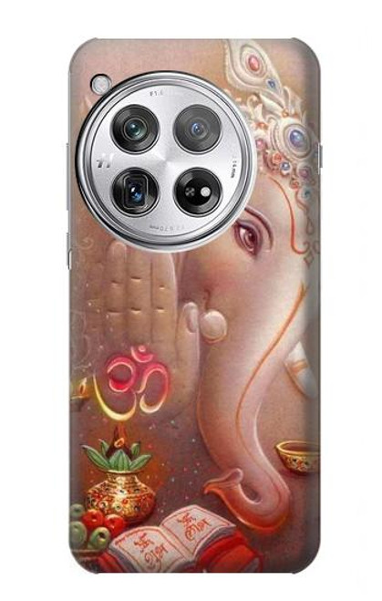 W2678 Hindu God Ganesha Lord of Success Hard Case and Leather Flip Case For OnePlus 12