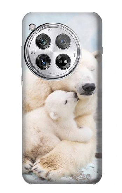 W3373 Polar Bear Hug Family Hard Case and Leather Flip Case For OnePlus 12