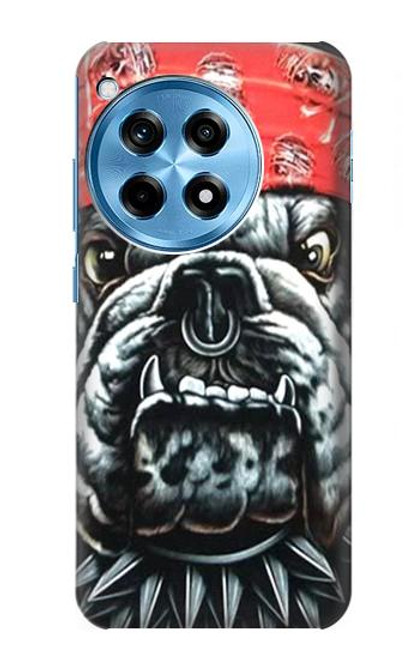 W0100 Bulldog American Football Hard Case and Leather Flip Case For OnePlus 12R