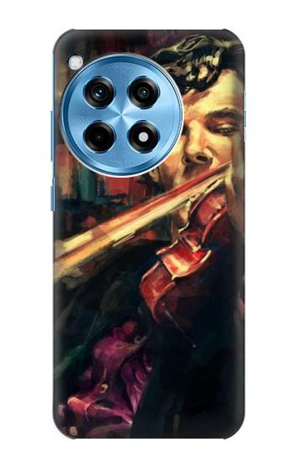 W0723 Violin Art Paint Hard Case and Leather Flip Case For OnePlus 12R