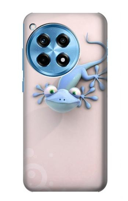 W1631 Funny Gecko Lizard Hard Case and Leather Flip Case For OnePlus 12R