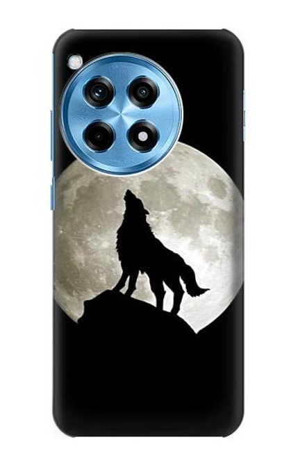 W1981 Wolf Howling at The Moon Hard Case and Leather Flip Case For OnePlus 12R