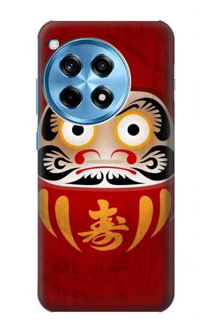 W3023 Japan Good Luck Daruma Doll Hard Case and Leather Flip Case For OnePlus 12R