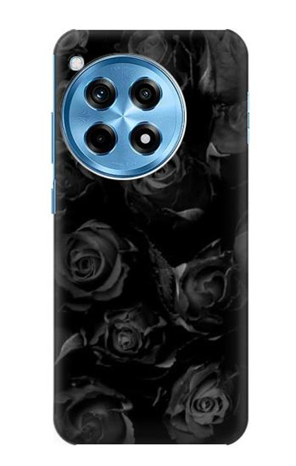 W3153 Black Roses Hard Case and Leather Flip Case For OnePlus 12R