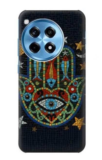 W3175 Hamsa Hand Mosaics Hard Case and Leather Flip Case For OnePlus 12R