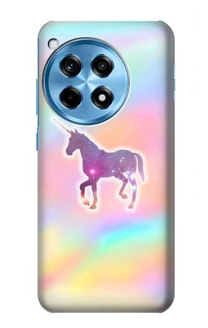 W3203 Rainbow Unicorn Hard Case and Leather Flip Case For OnePlus 12R