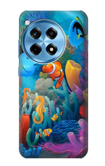 W3227 Underwater World Cartoon Hard Case and Leather Flip Case For OnePlus 12R