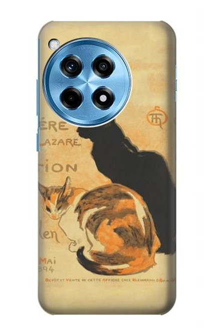 W3229 Vintage Cat Poster Hard Case and Leather Flip Case For OnePlus 12R