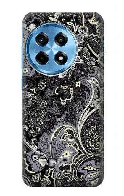 W3251 Batik Flower Pattern Hard Case and Leather Flip Case For OnePlus 12R