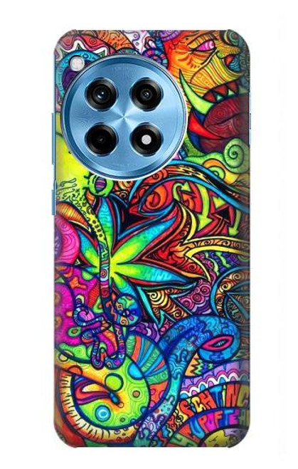 W3255 Colorful Art Pattern Hard Case and Leather Flip Case For OnePlus 12R