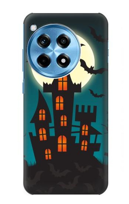 W3268 Halloween Festival Castle Hard Case and Leather Flip Case For OnePlus 12R