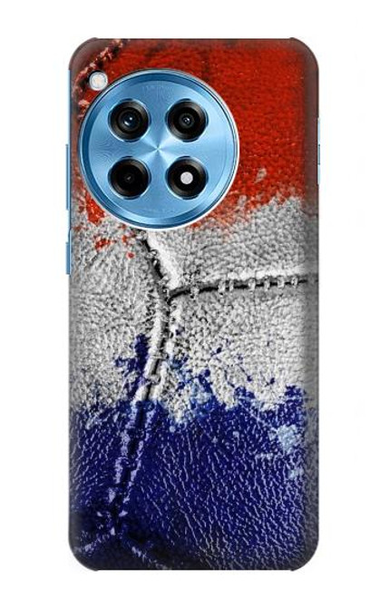 W3304 France Flag Vintage Football Graphic Hard Case and Leather Flip Case For OnePlus 12R