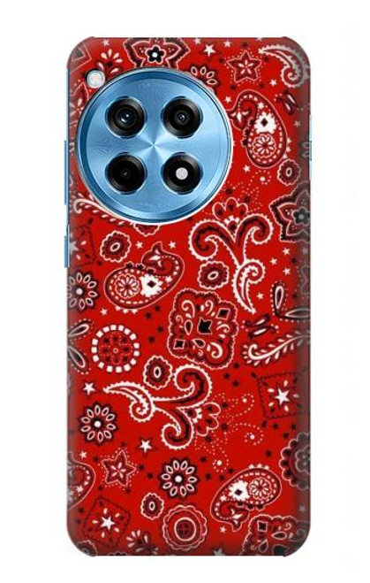 W3354 Red Classic Bandana Hard Case and Leather Flip Case For OnePlus 12R