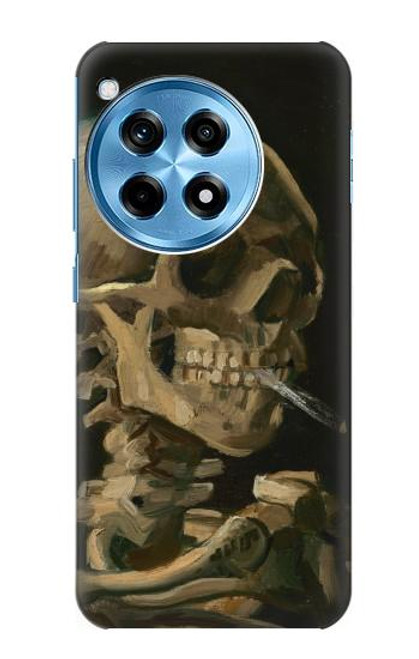 W3358 Vincent Van Gogh Skeleton Cigarette Hard Case and Leather Flip Case For OnePlus 12R