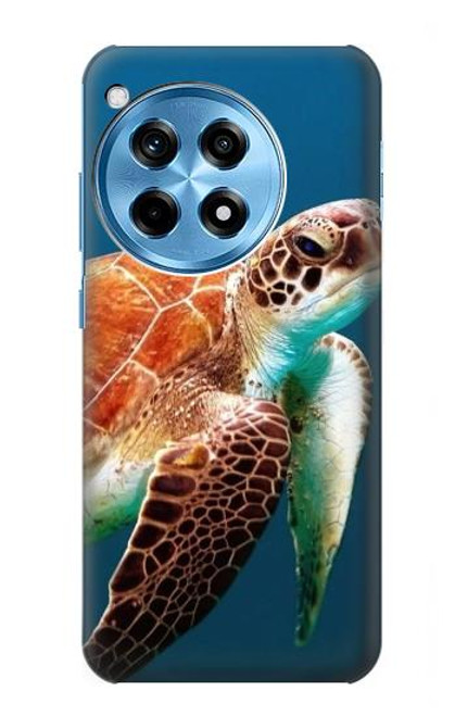 W3497 Green Sea Turtle Hard Case and Leather Flip Case For OnePlus 12R